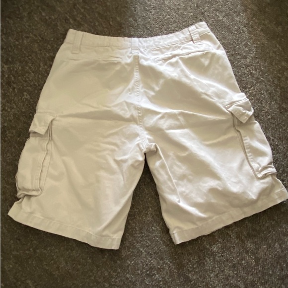 Nautica Shorts Mens Size 36W Cargo White Button Fly Zip Cotton Pockets - Picture 9 of 10
